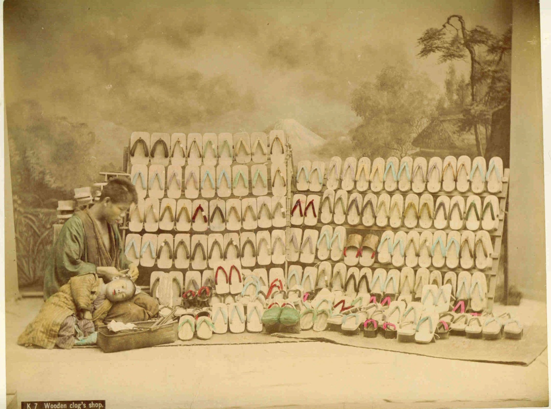 Wooden clog shop Albumen